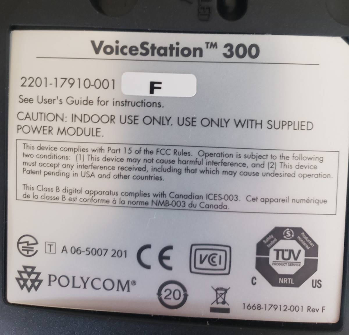 POLYCOM Voicestation 300 CONFERENCE PHONE Mint Condition, Instructions and Box
