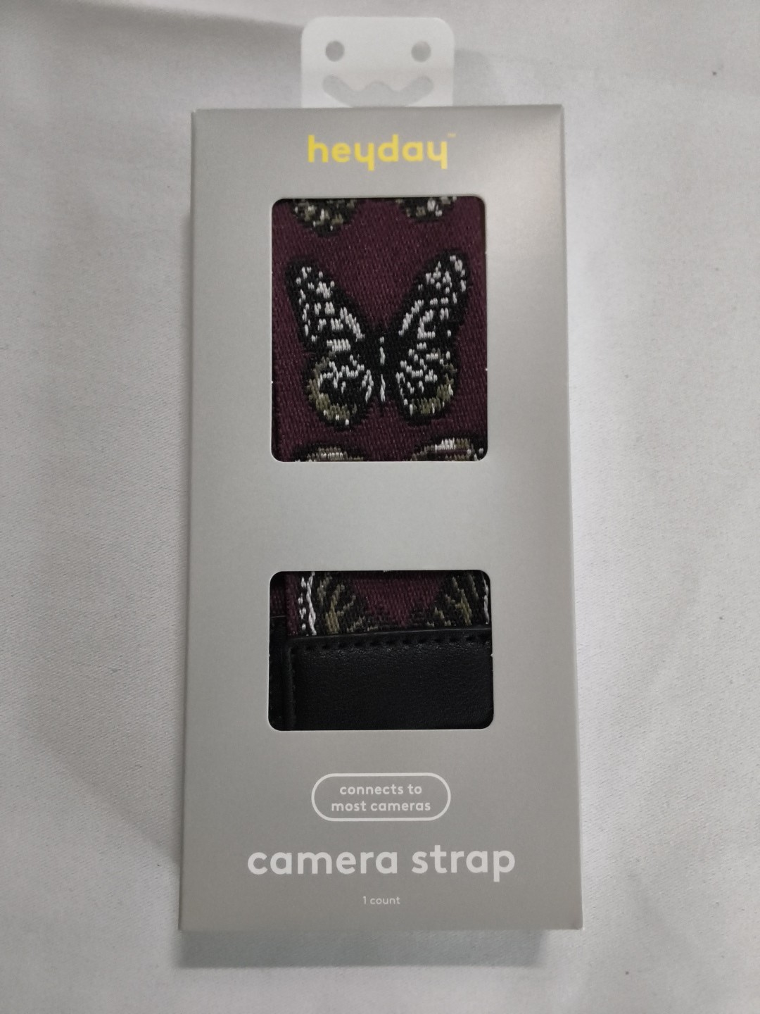 New heyday Camera Strap – Dark Purple Butterfly Pattern – Adjustable  A11