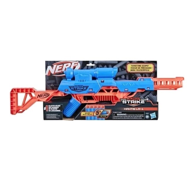 NERF Alpha Strike Dart Sniper Rifle MANTIS LR-1 With Scope & Darts