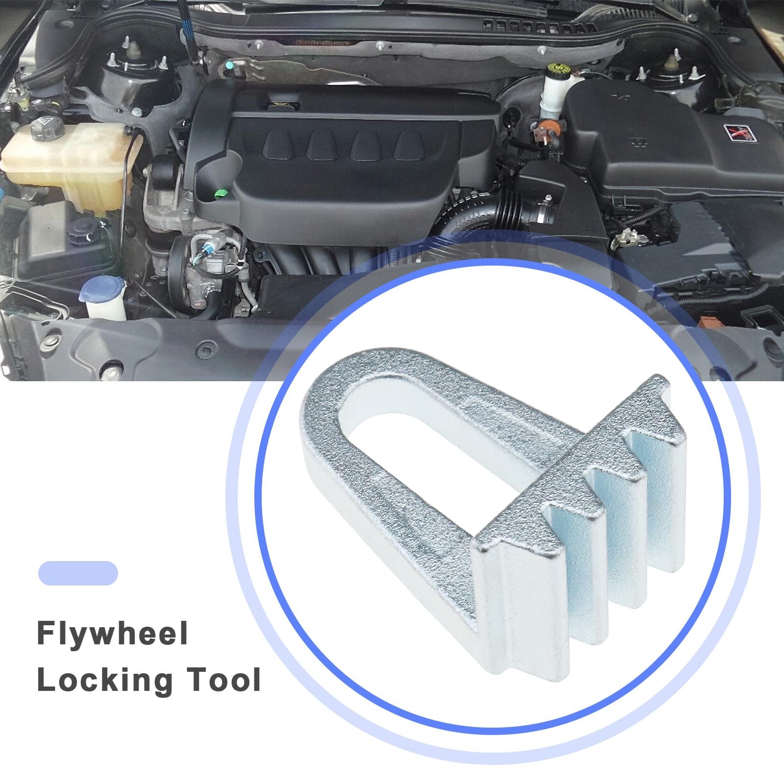 ECSiNG Car Flywheel Timing Tool Carbon Steel Flywheel Locking Tool Compatible...