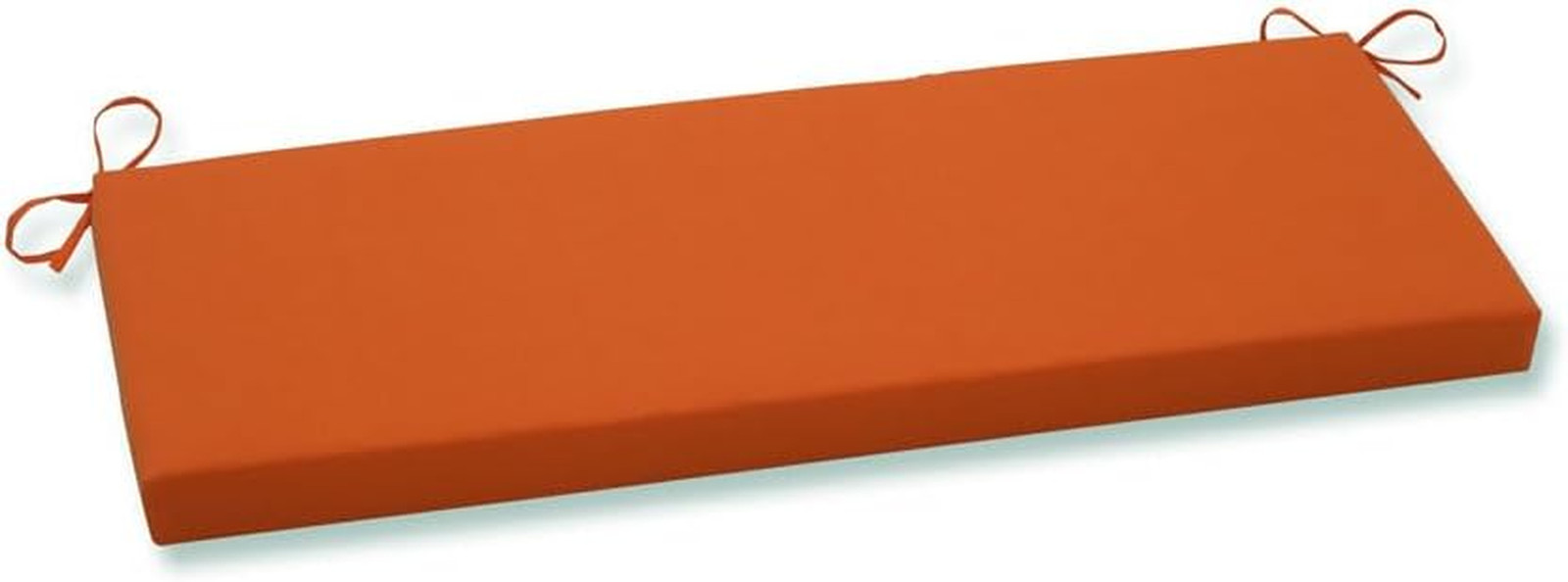Orange Weather-Resistant Wicker Patio Sofa Cushion 18"x45" by Monti Chino