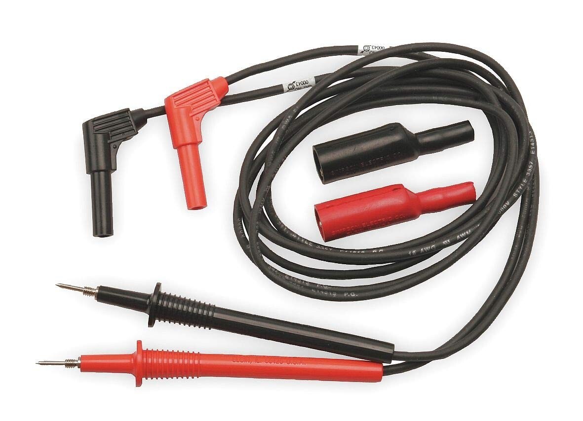Original Simpson TEST LEADS 00043 For : 260-7, 260-8  USA Shrouded Right Angle