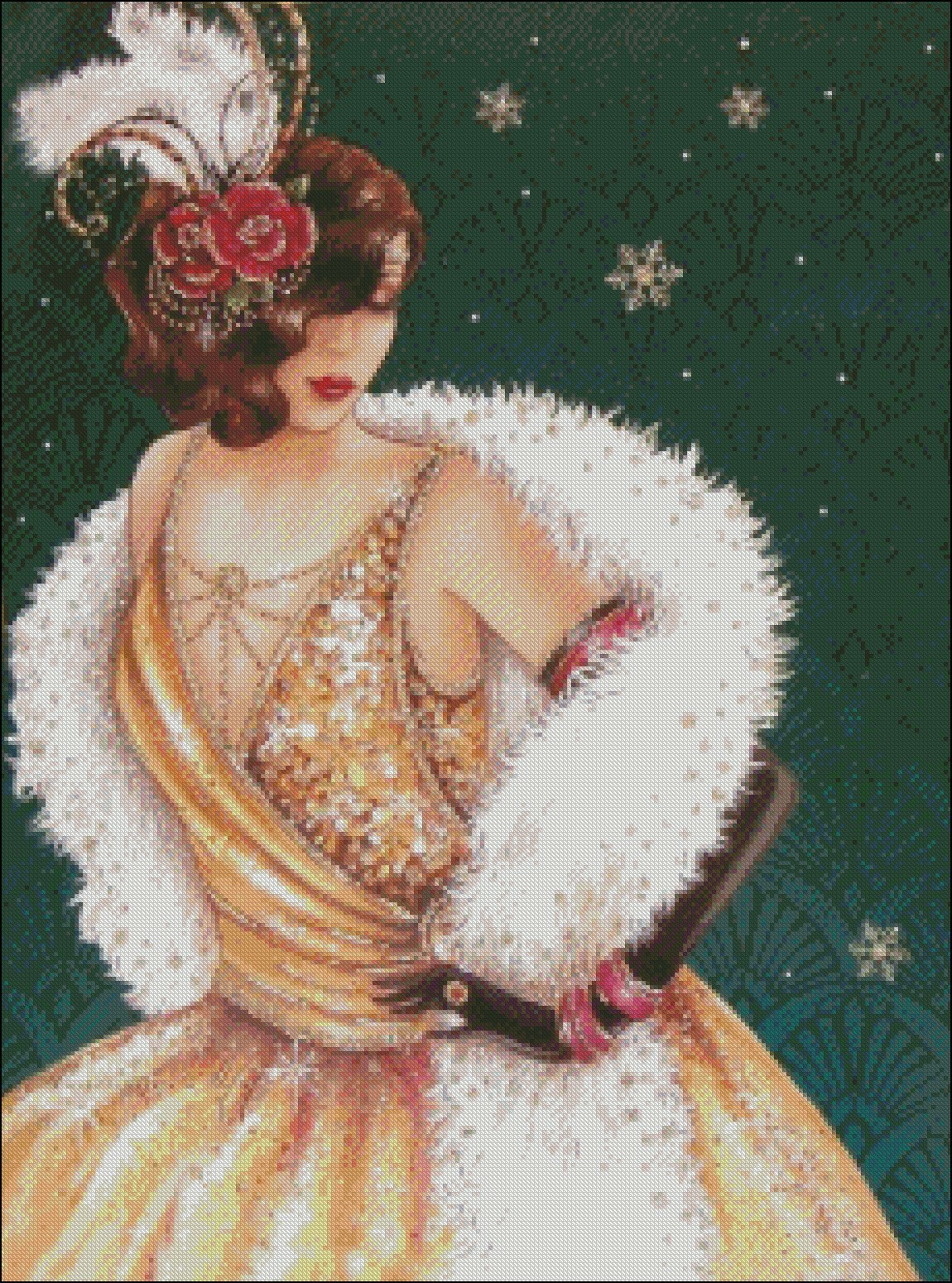 Happy Holidays - DIY Chart Counted Cross Stitch Patterns Needlework Embroidery