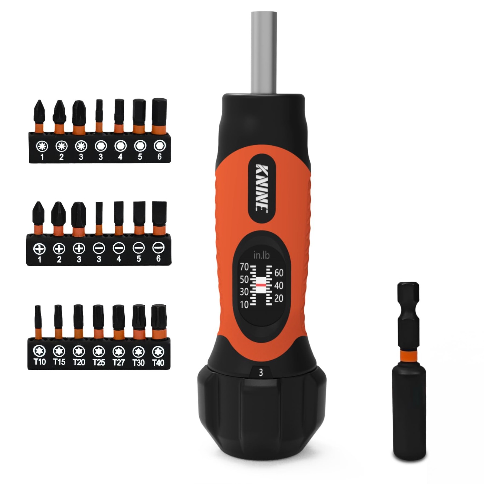 KNINE OUTDOORS Torque Screwdriver Wrench Driver Set 10-70 Inch Pounds lbs for