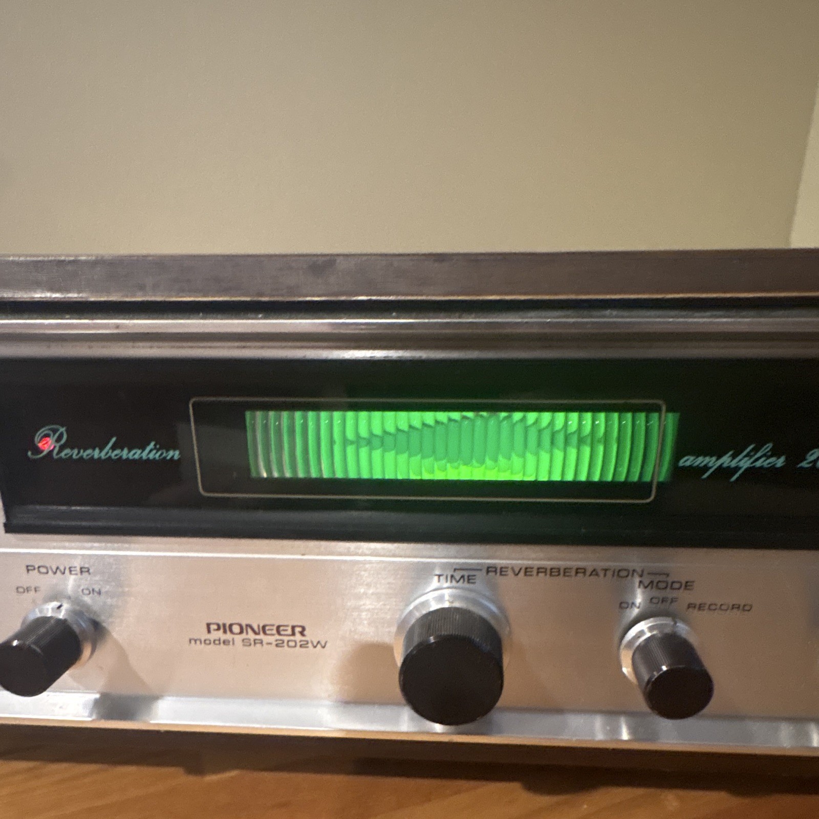 Pioneer SR-202W Reverberation Amplifier Reverb 2CH Analog 1U RCA Silver/Black