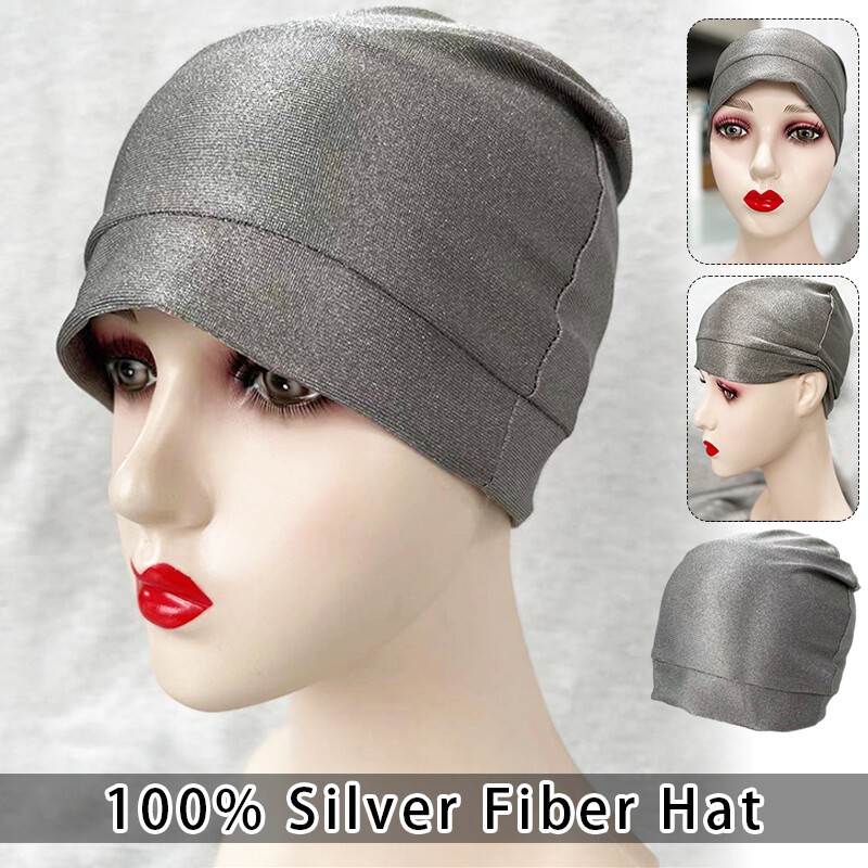 Anti-radiation Cap Silver fiber electromagnetic Wave Rfid Shielding EMF Liner  ©