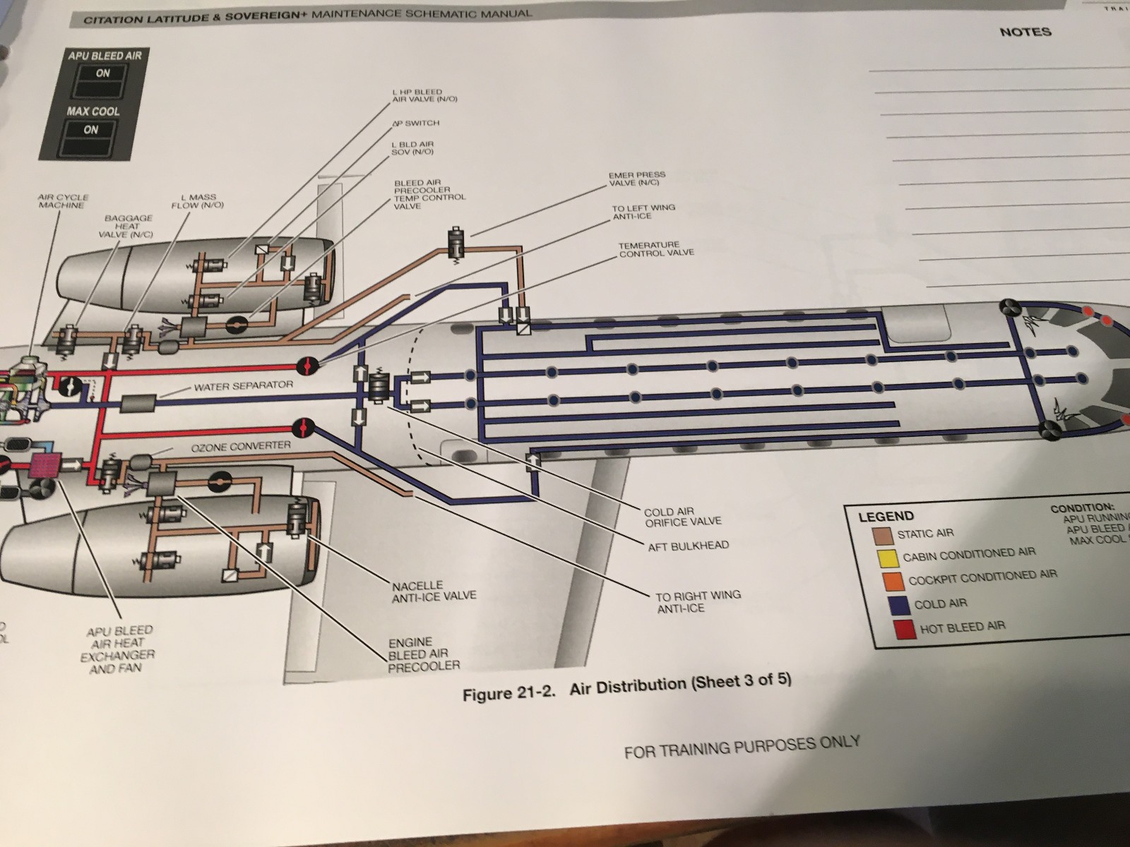 Citation Latitude & Sovereign+ Maintenance Training Schematic Manual