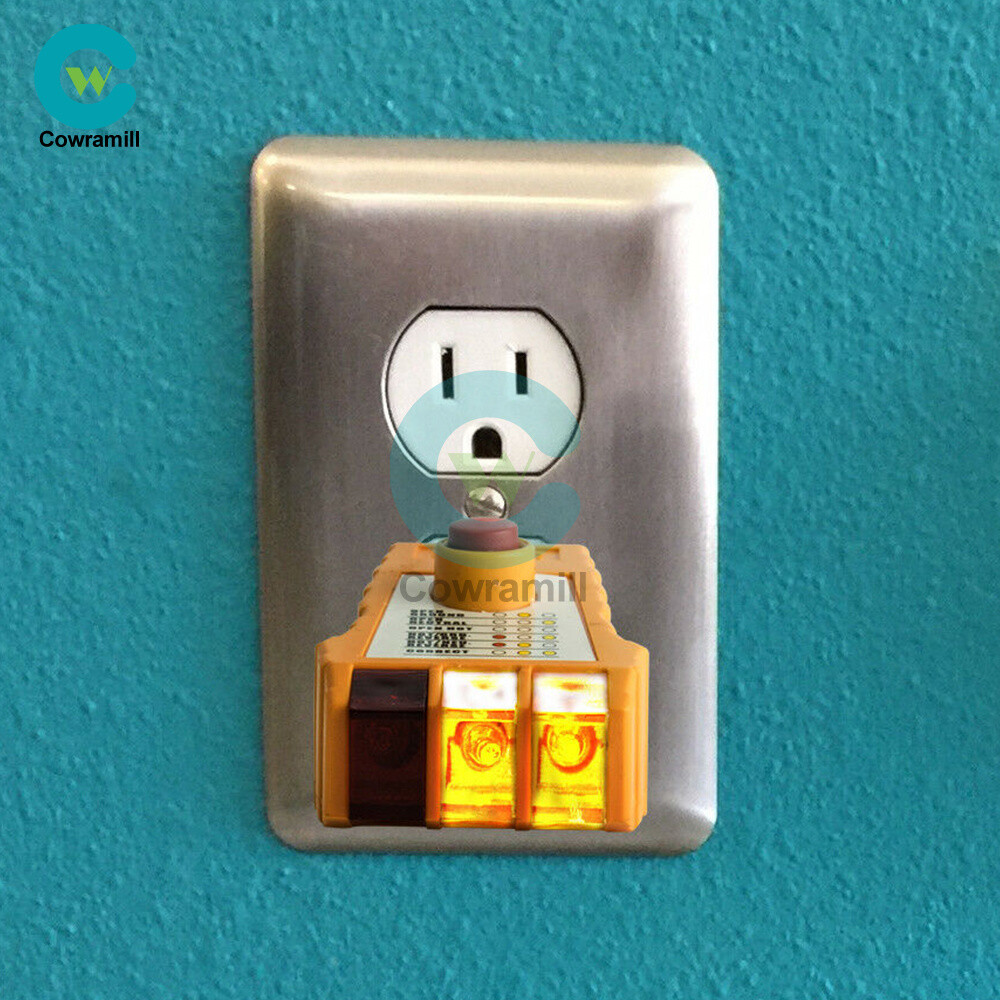 AC Electrical Outlet Receptacles Socket Tester Voltage Current Checking Tester