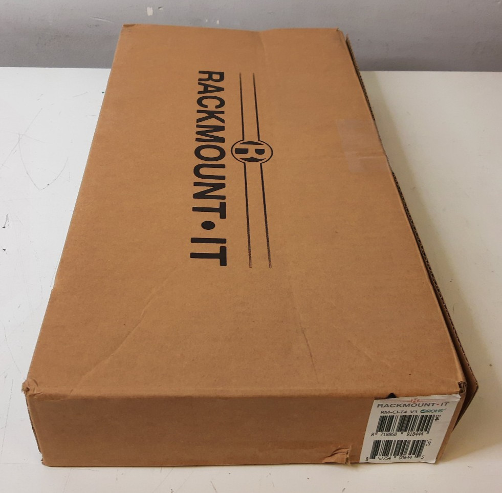 Rackmount.IT RM-CI-T4 V3 | 1U Rack Mount Kit - New Open Box