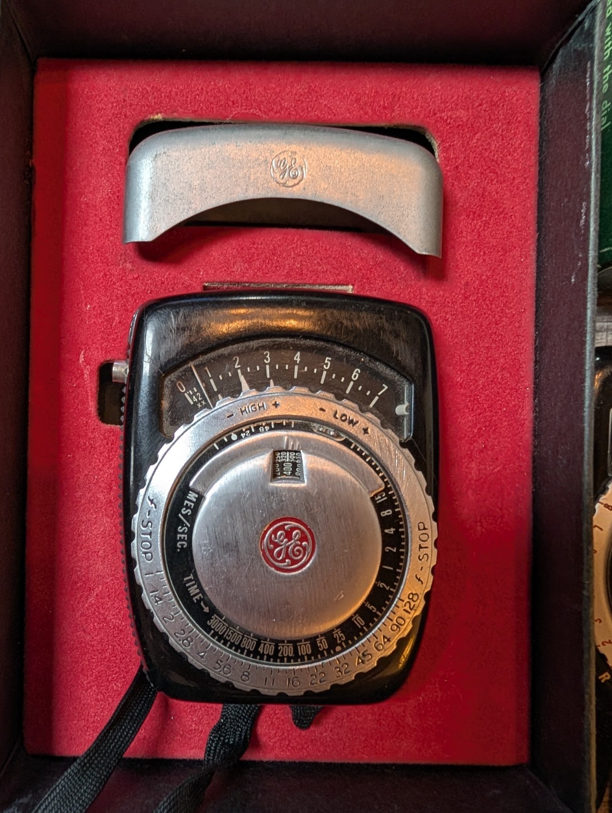 GE Exposure Meter Type PR-1 Light Meter w Box Manual (#327)