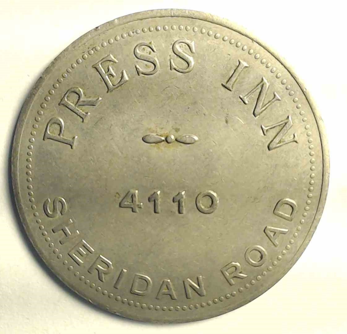 (Chicago Illinois) good for 1oo token - Press INN *