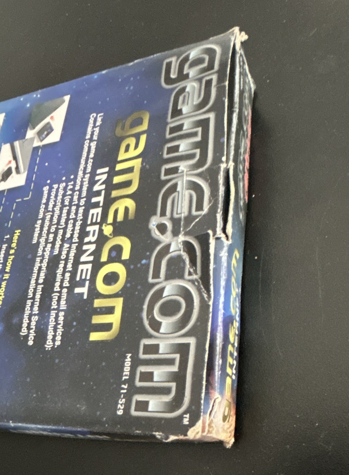 Tiger gamecom Internet Communication Card & Cable Black Model 71-529