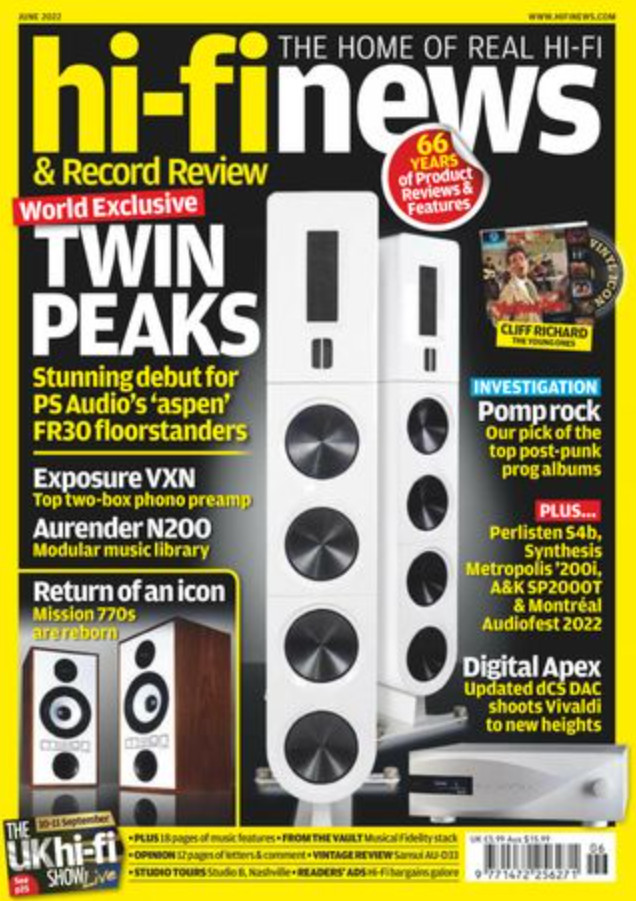 HI-FI NEWS & RECORD REVIEW MAGAZINE JUNE 2022 | TWIN PEAKS