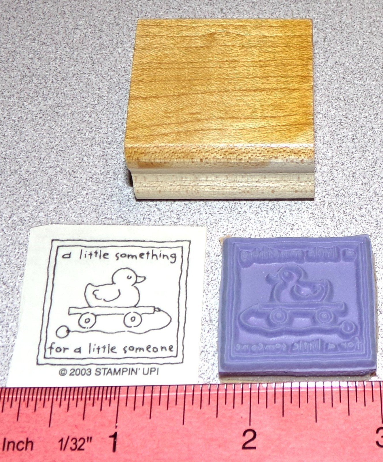 Duck Toy Rubber Stamp Single Children Kids Babies New by Stampin Up Love Notes