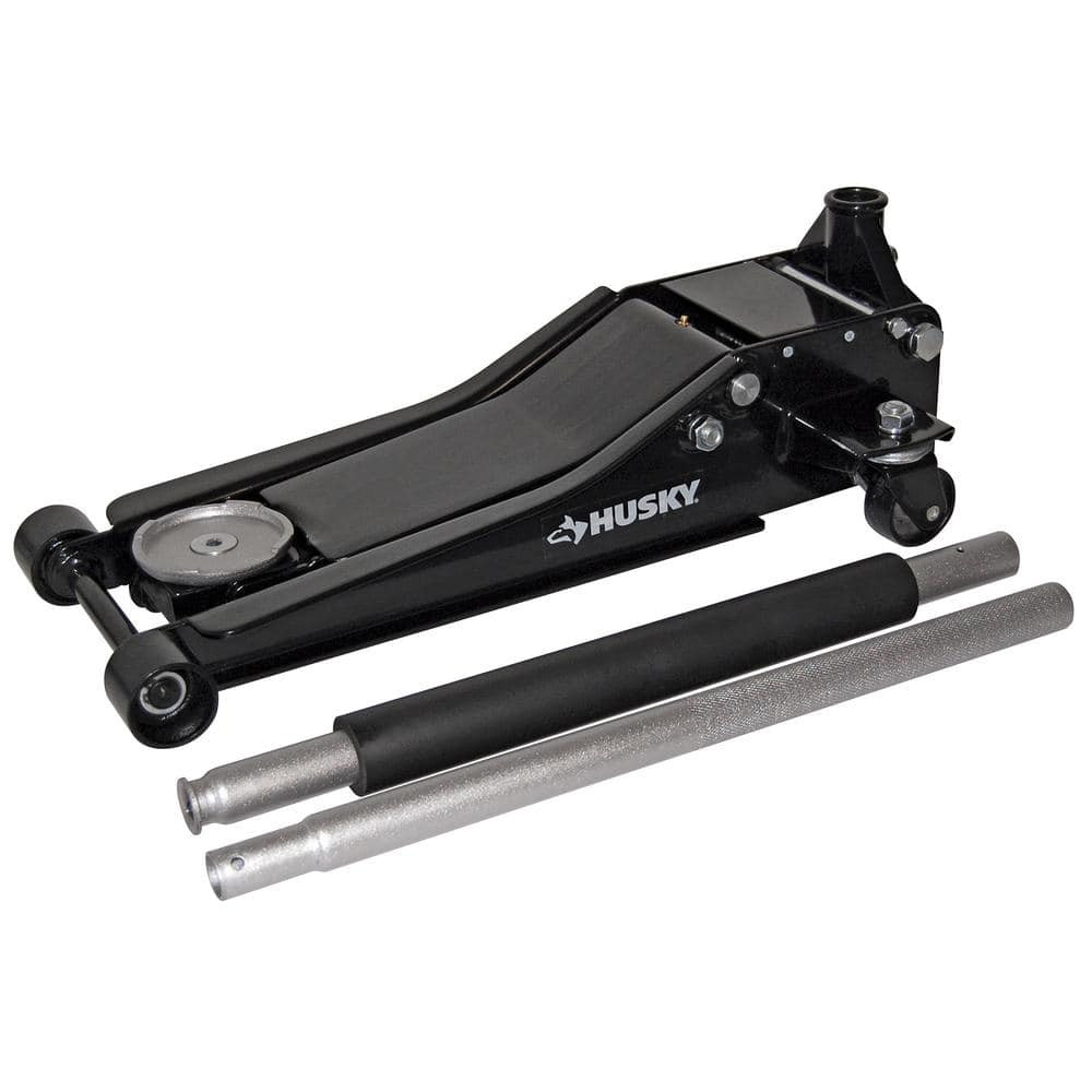 Low Profile Floor Jack w/ Speedy Lift 3-Ton Dual Pump Design Rust Resistant Tool