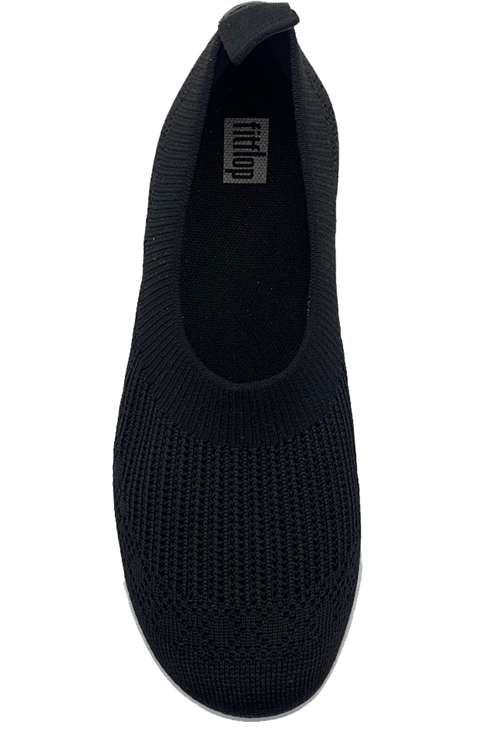 FitFlop UBERKNIT Slip On Ballet Flat Power Black