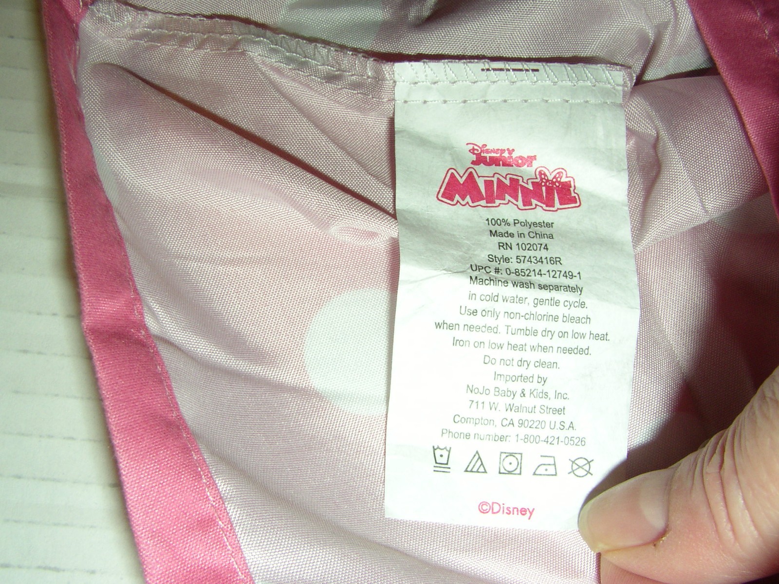 Disney Junior Minnie Mouse Pillowcase Pillow Case Double Sided Polyester