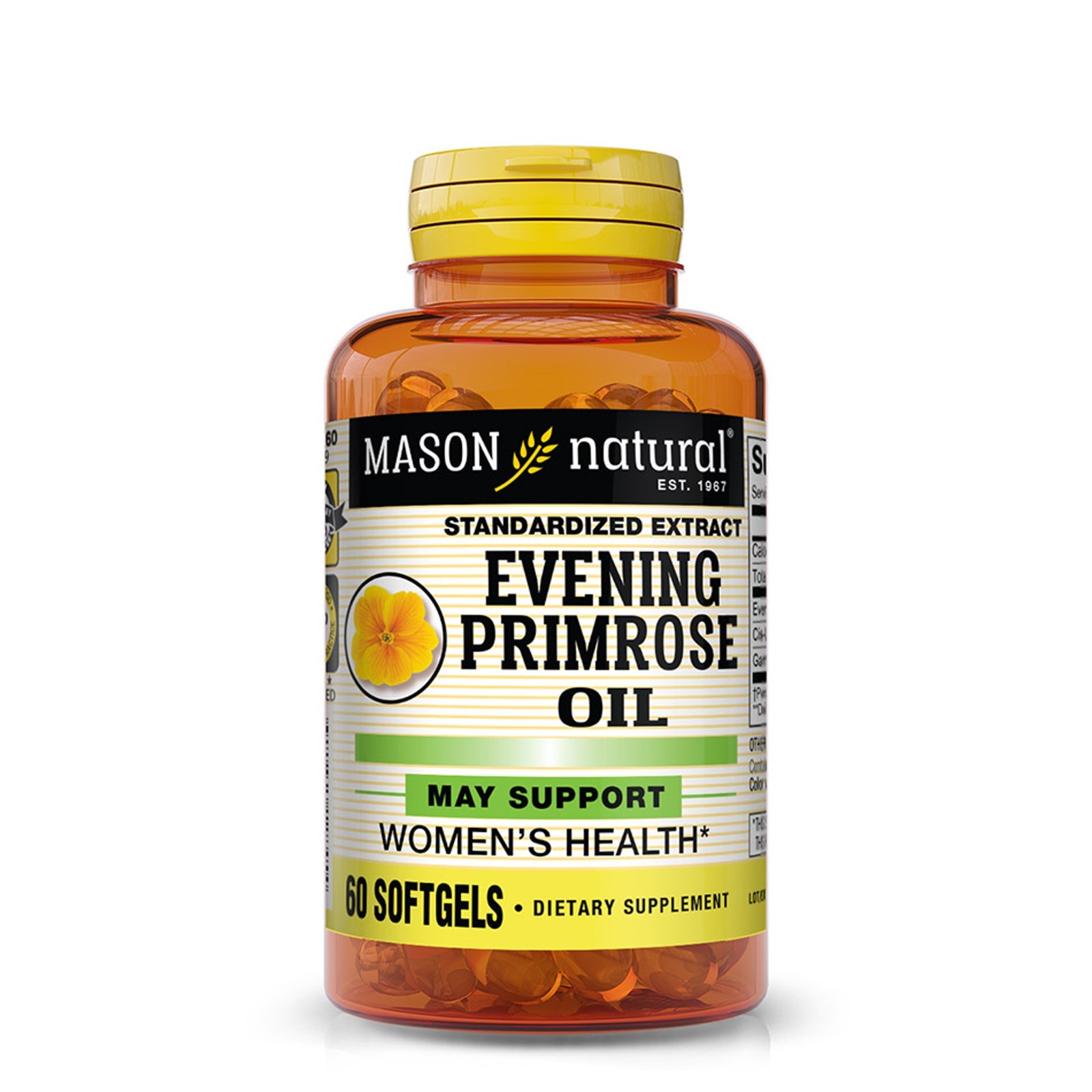 Mason Natural Evening Primrose Oil, Supports Women's Health, 60 Softgels