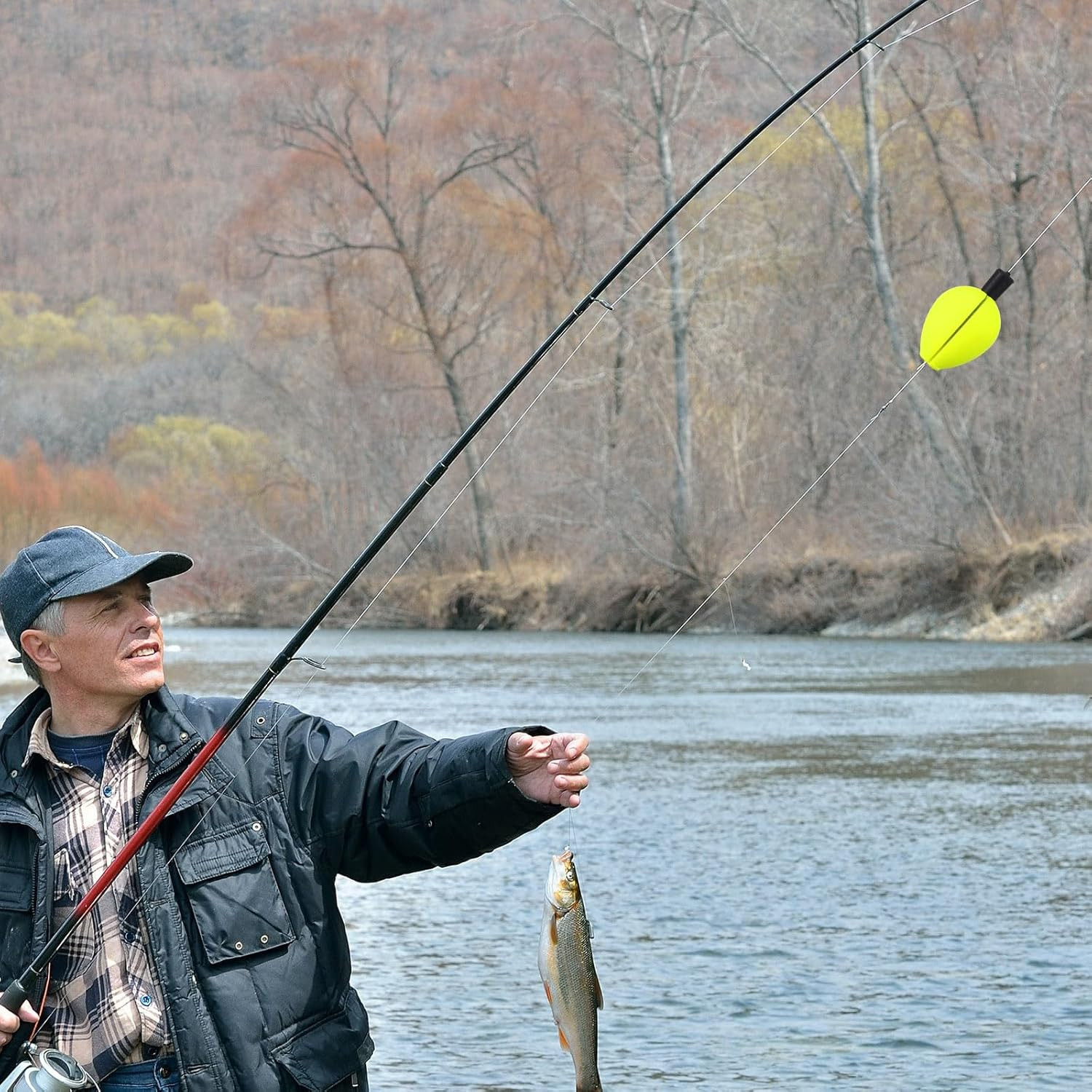 30 Pcs Trout Float Foam Teardrop Strike Fishing Bobbers Fishing Floats Fly Fishi