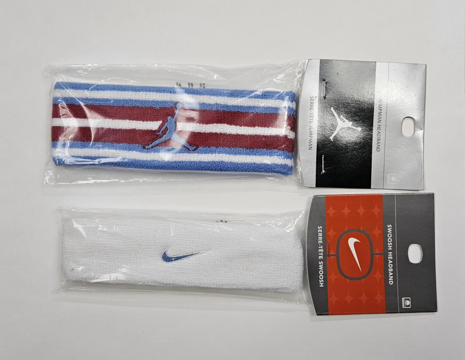 Nike Jordan Jumpman & Swoosh Headband Lot of 2 NWT Vintage Basketball