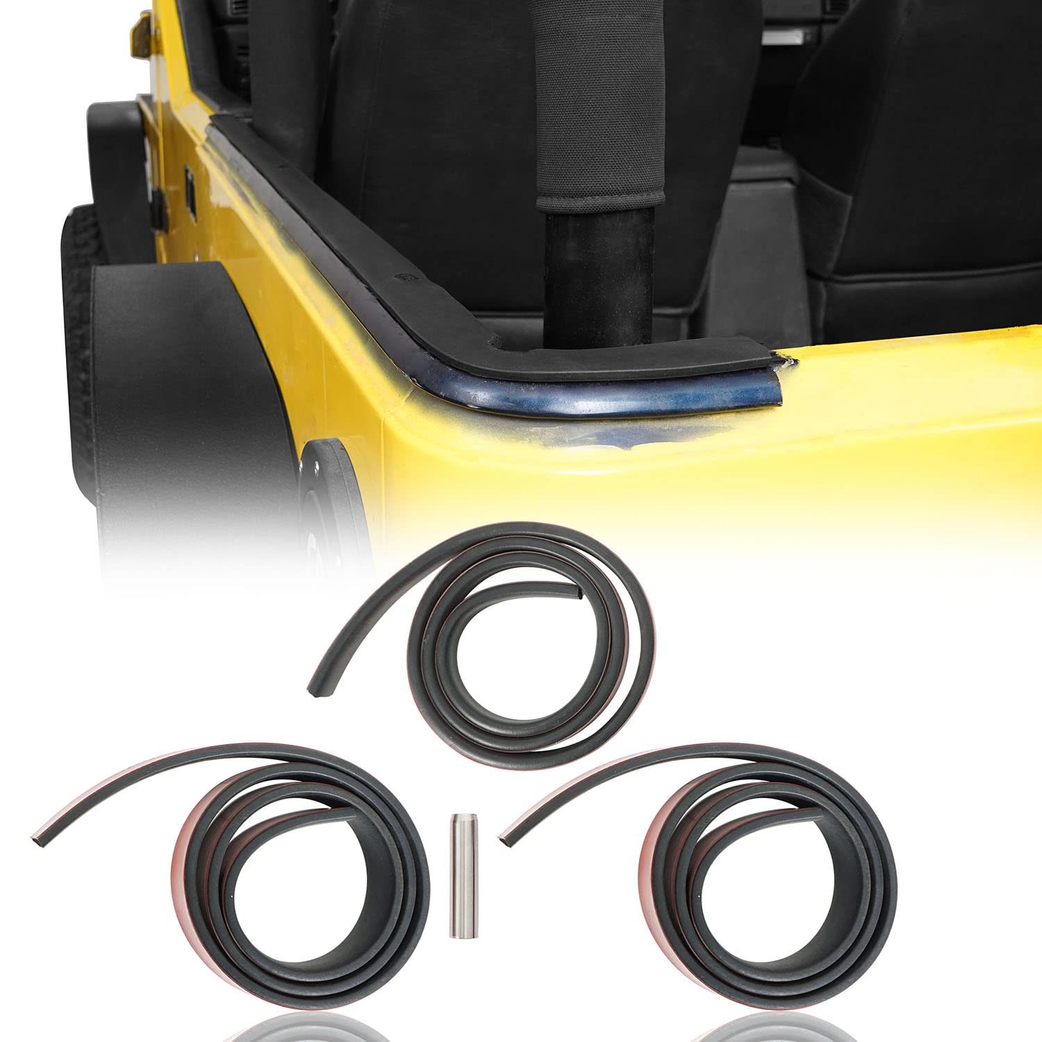 Wrangler TJ Hardtop Seal Strip for Jeep Wrangler TJ 97-06 Hardtops - Eliminat...