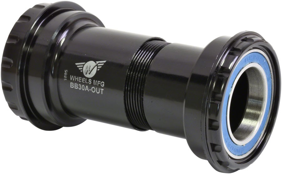 HT II Outboard ABEC-3 Bearings BB30A Bottom Bracket - Machined Aluminum Shell,