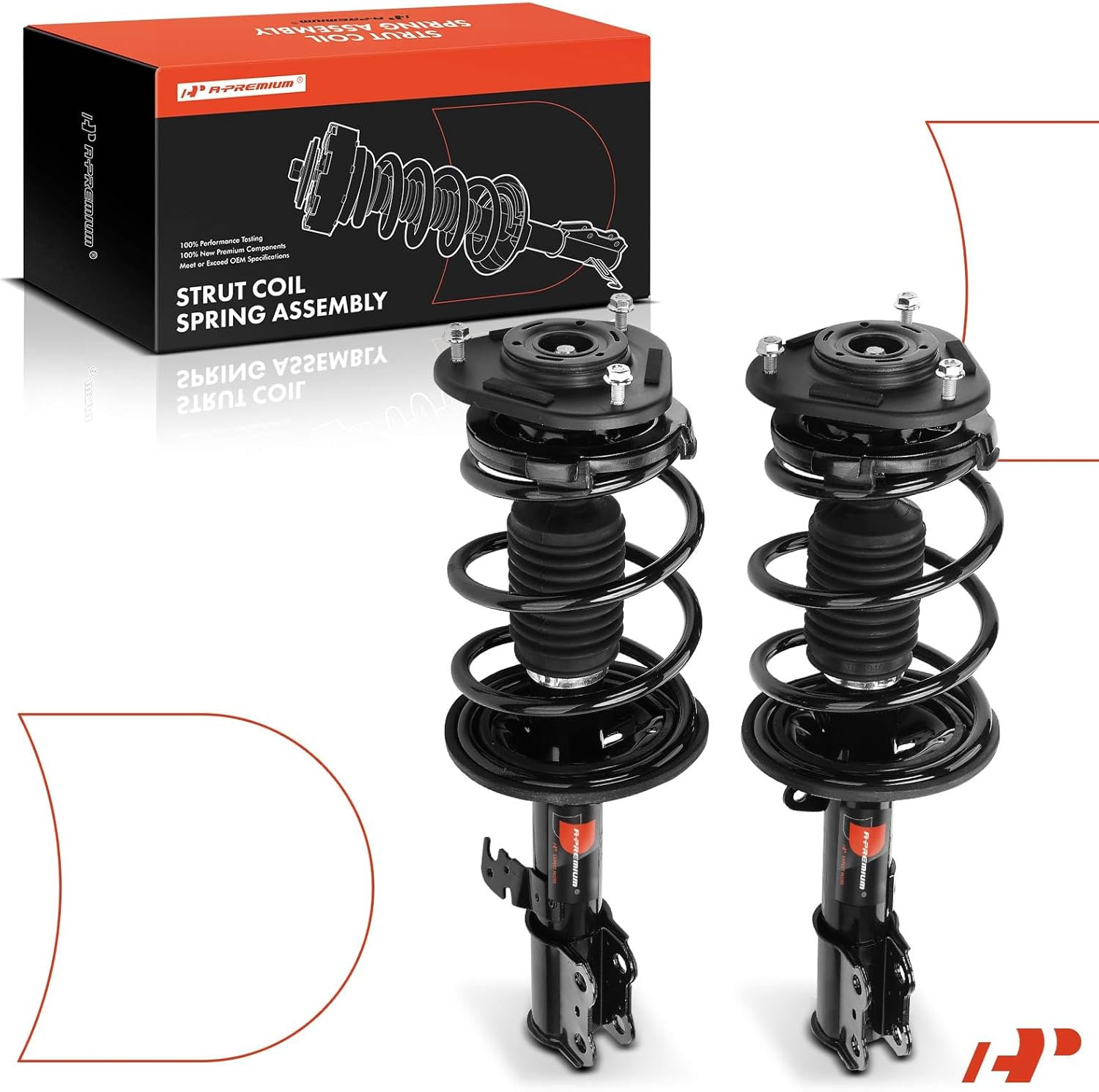 Front Complete Strut & Coil Spring Assembly 2PC for Toyota Celica GT 2000-2005