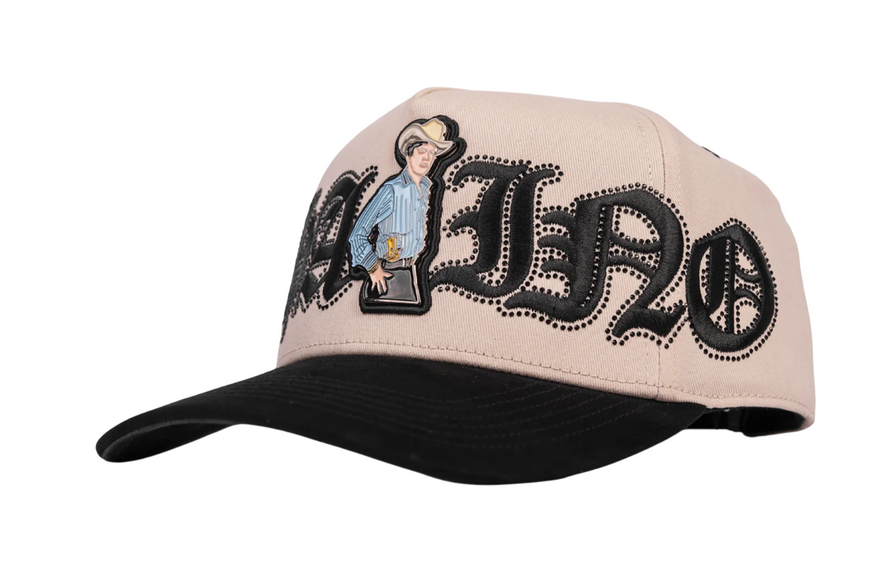 ITALIENSE CHALINO BEIGE BLACK SNAPBACK HAT KHCHALINO BEIGE