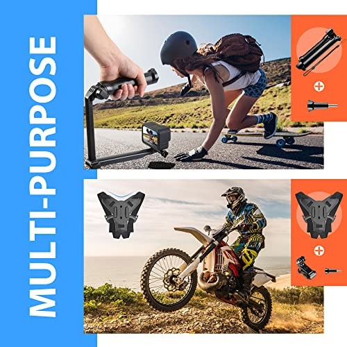 HONGDAK 65in 1 Action Camera Accessories Kit Compatible with GoPro Hero 12