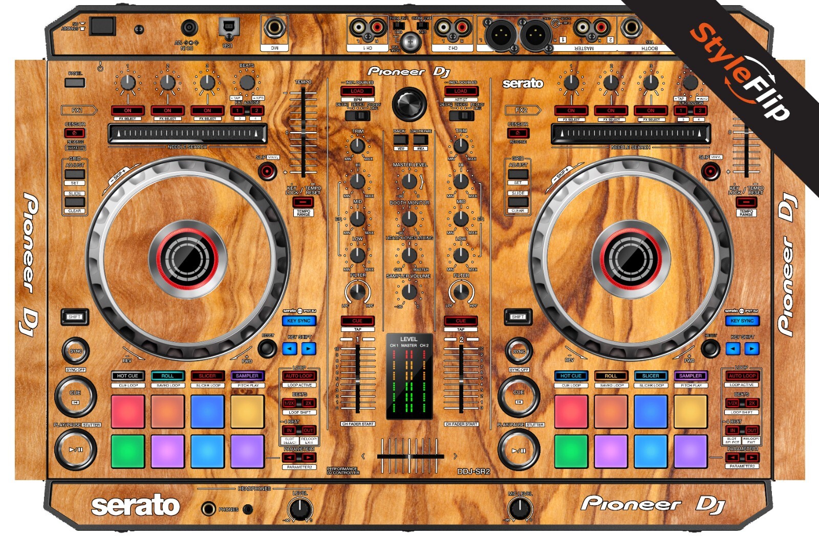Pioneer DDJ-SR2 Skin | Wood #6 | Protective Decal | StyleFlip Skins
