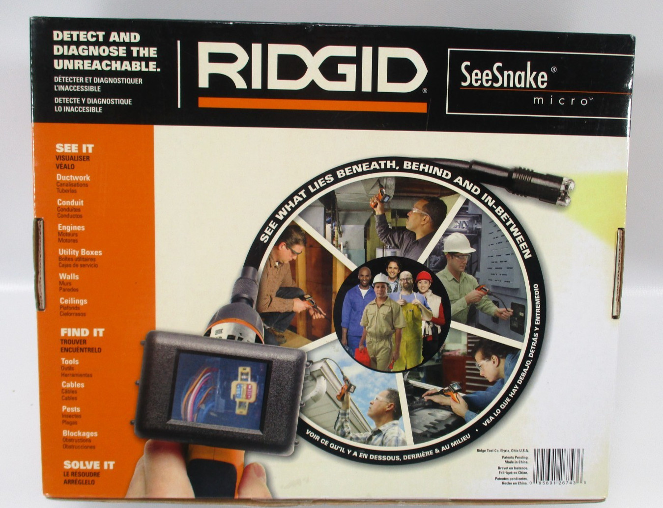 RIDGID SeeSnake Flexible 3' Cable Endoscope Micro Inspection Camera New in Box