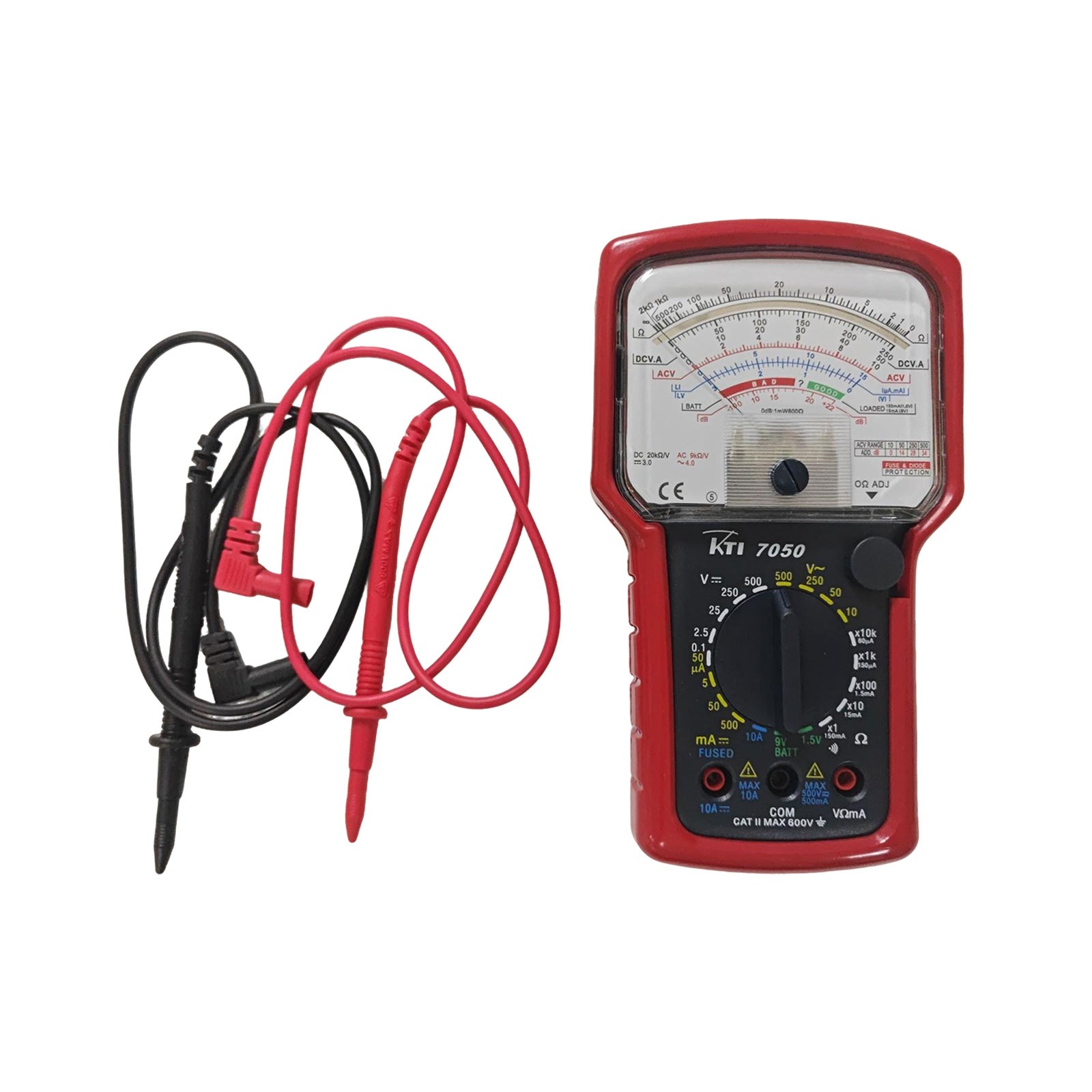 Portable KT7050 Analog Multimeters Ohm ACV DCV DVA Tester Meter Battery MeasurHC