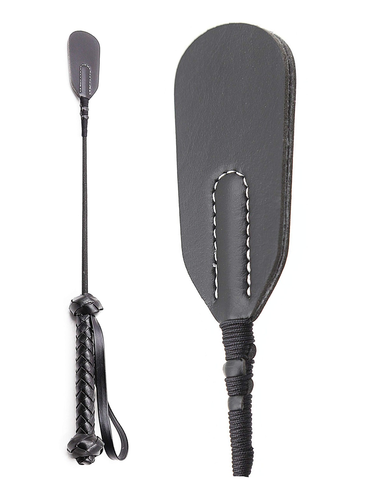 Riding Crop Real English 17 in, Premium Quality Horse Crop, 18 Regular, Black