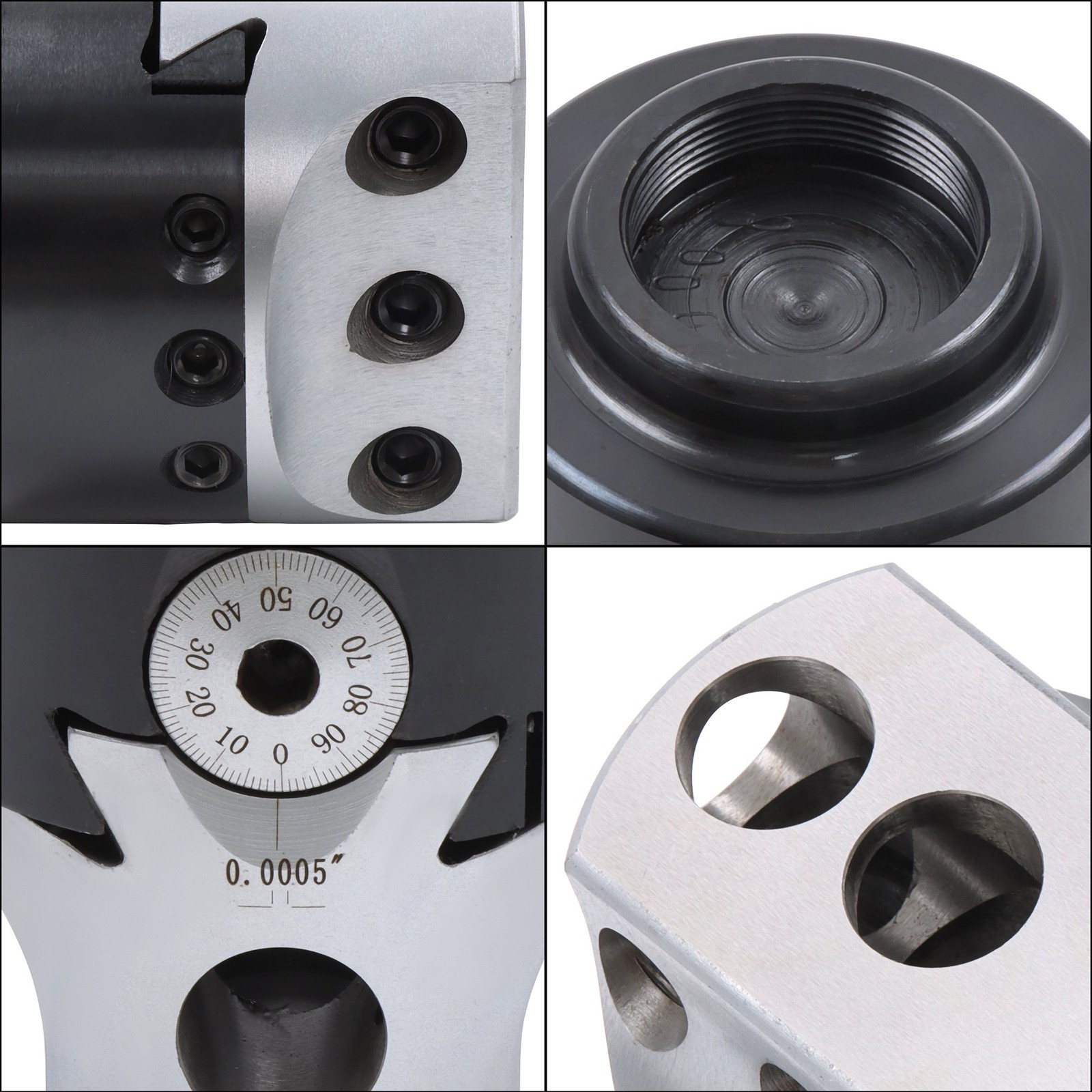 3" High Precision Boring Head 0.001 Radius 1-1/2-18" Thread Mount 1" Max Offset