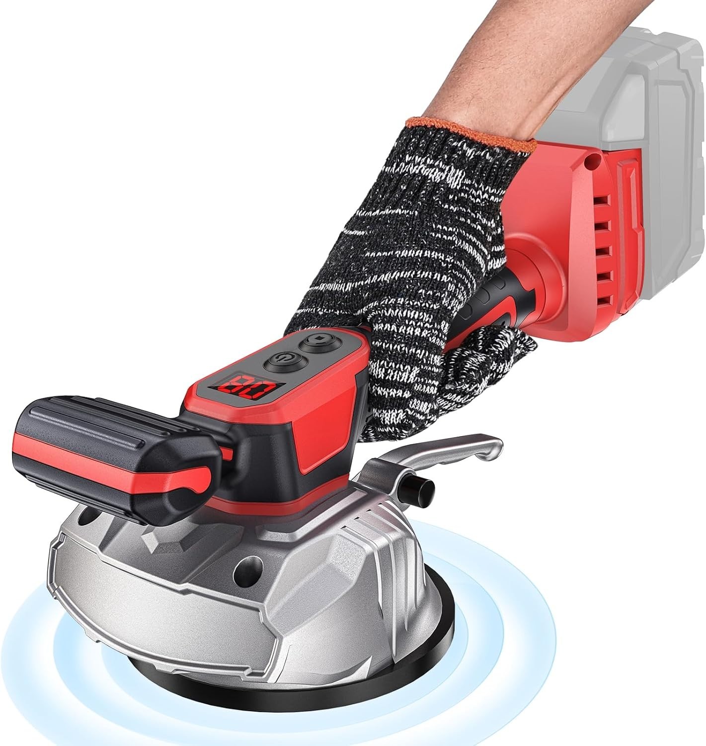 Cordless Tile Vibration Leveling Machine Compatible with Milwaukee 18V Battery