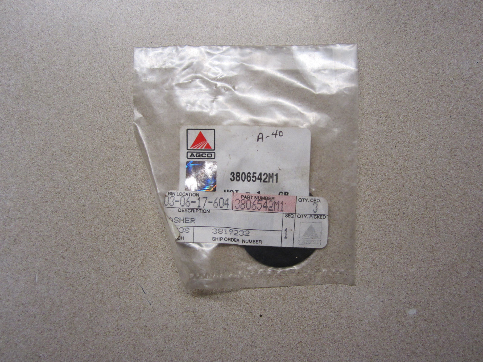 Agco 3806542M1 Washer