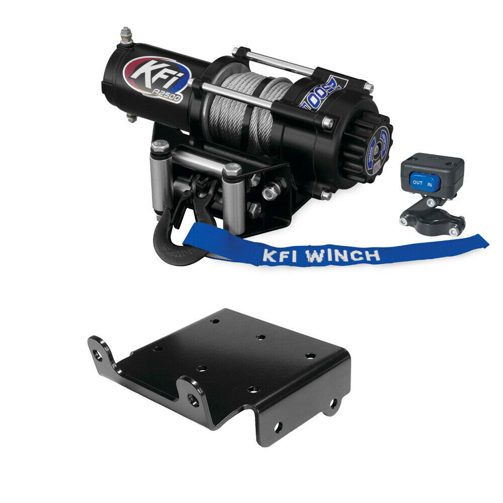 KFI Winch Kit 2500 lb For Polaris Sportsman 570 SP 2015-2018 (Steel Cable)