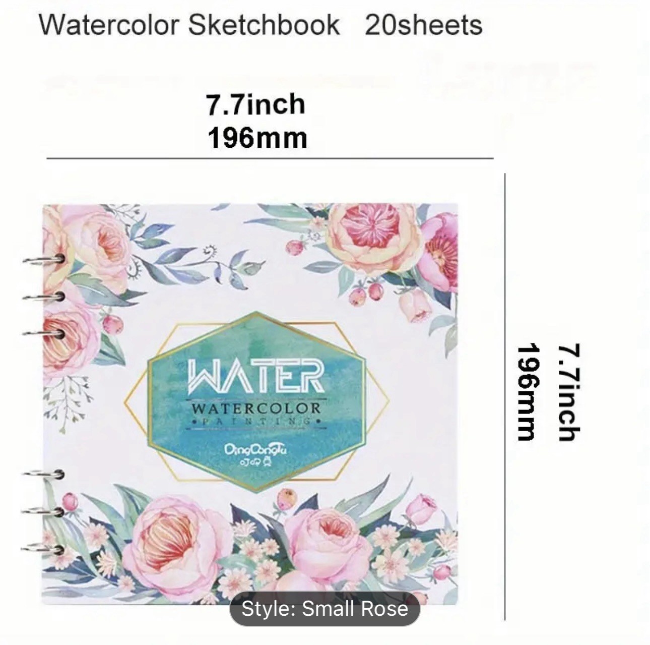20 heavyweight sheet watercolor spiral sketchbook NEW Shipping Included