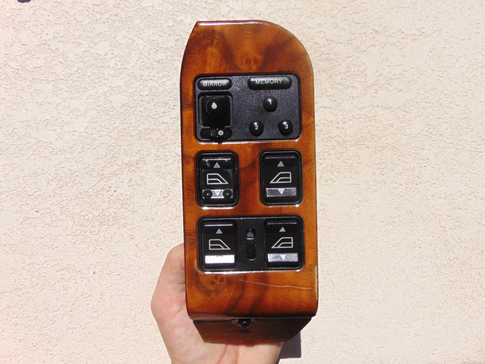 95-97 Jaguar XJ6 VDP Power Master Window Control Switch w/ Woodgrain Trim OEM