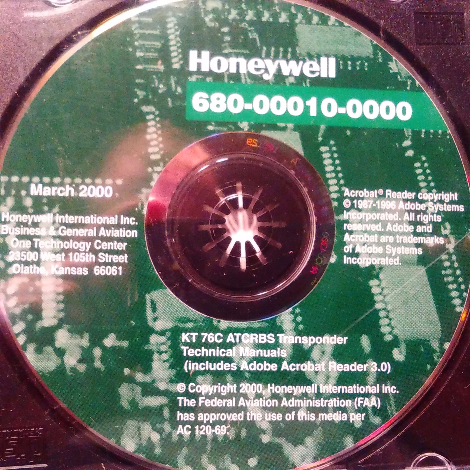 KT-76C Transponder Technical Manuals on CD, kpn 680-00010-0000