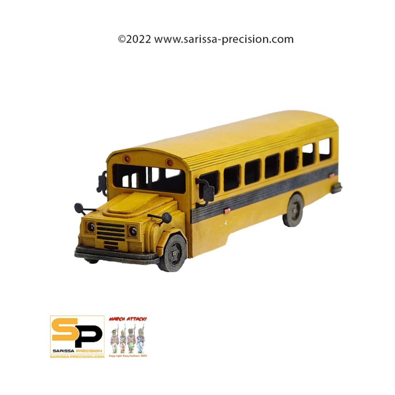 Sarissa Precision Terrain Minis 28mm American School Bus Pack SW (New)