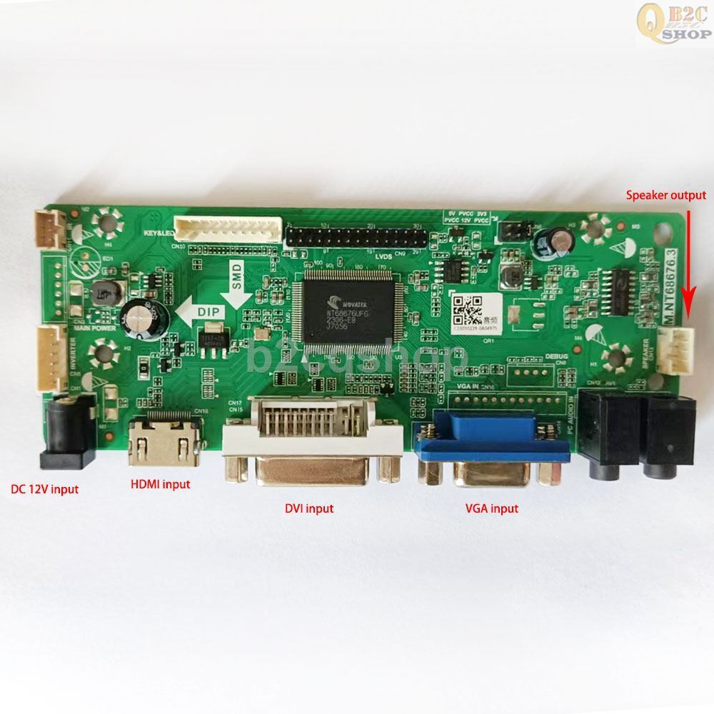 B141EW04 14.1" 1280X800 Screen HDMI VGA DVI LCD Driver Controller Board Kit