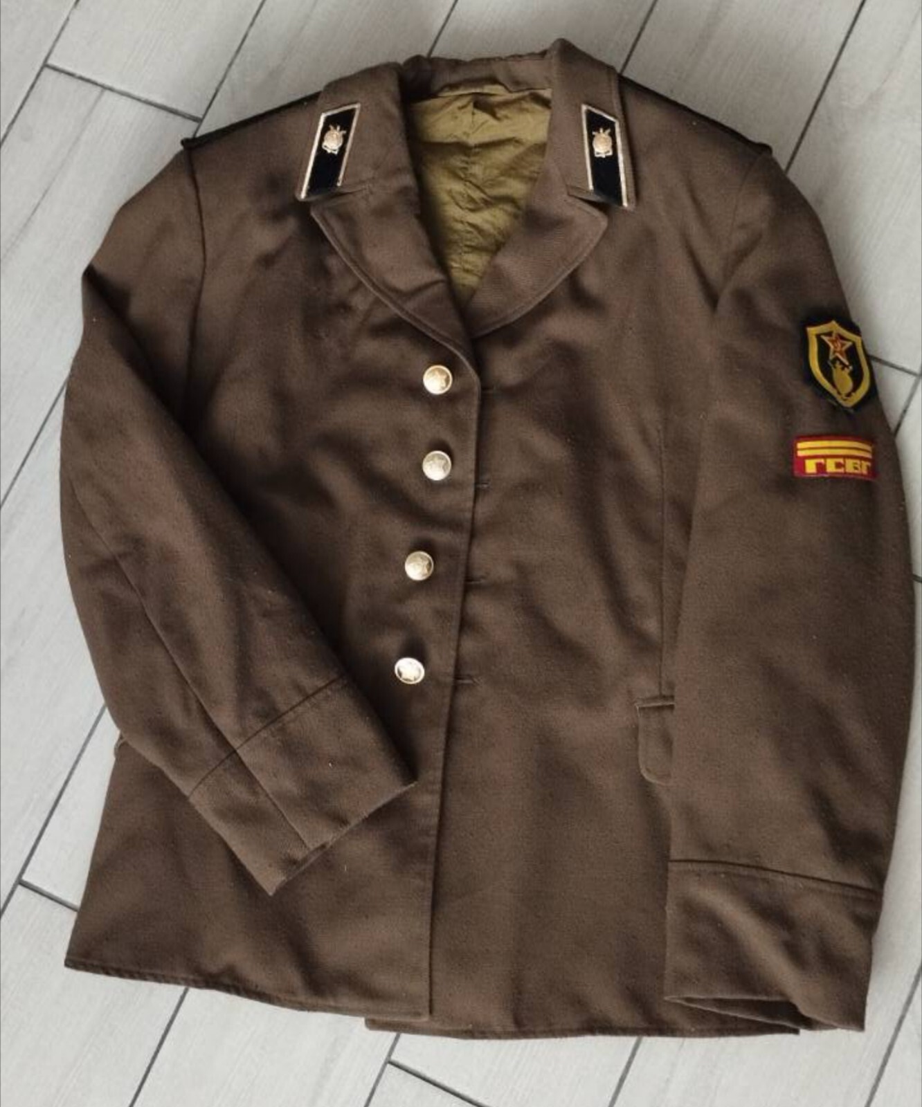 Original jacket and shirt of a soldier of the USSR.