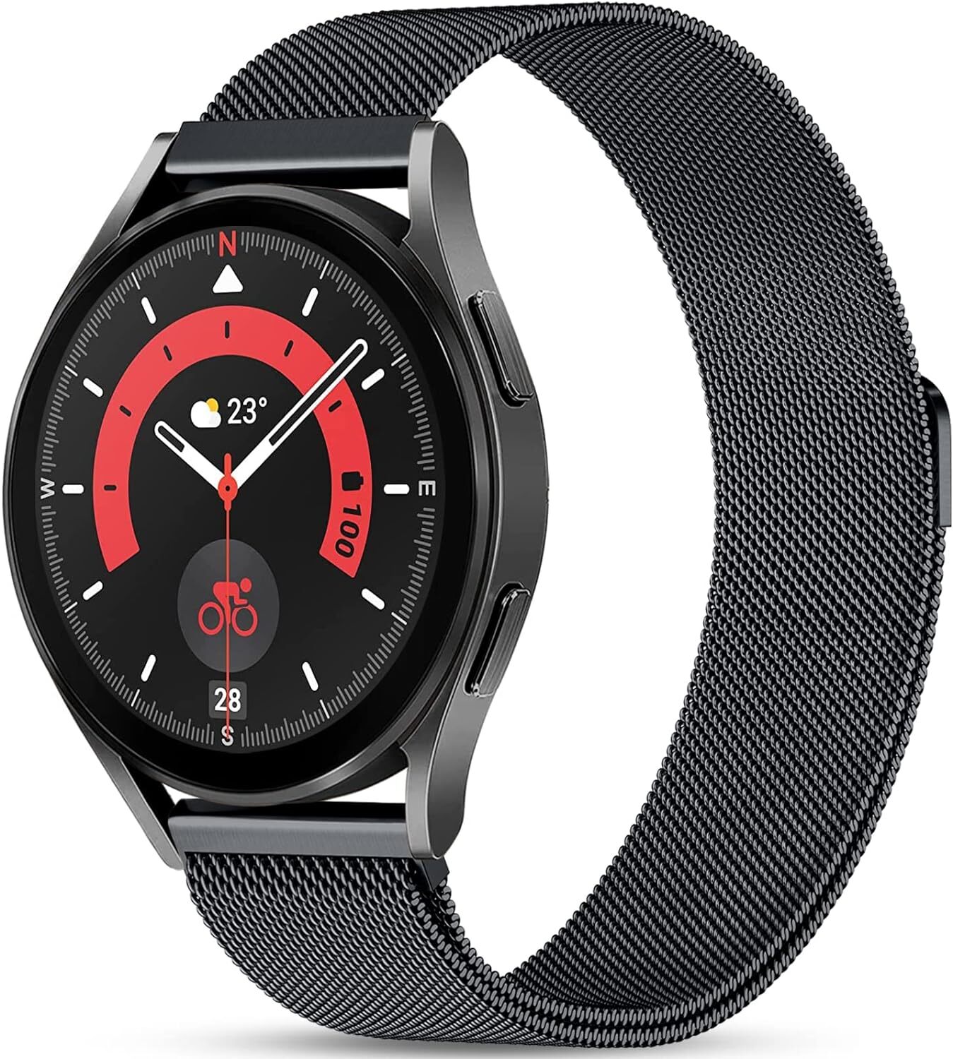 Band, Stainless Steel watch Band for Samsung Galaxy Watch 4 40mm 44mm 42mm 46mm