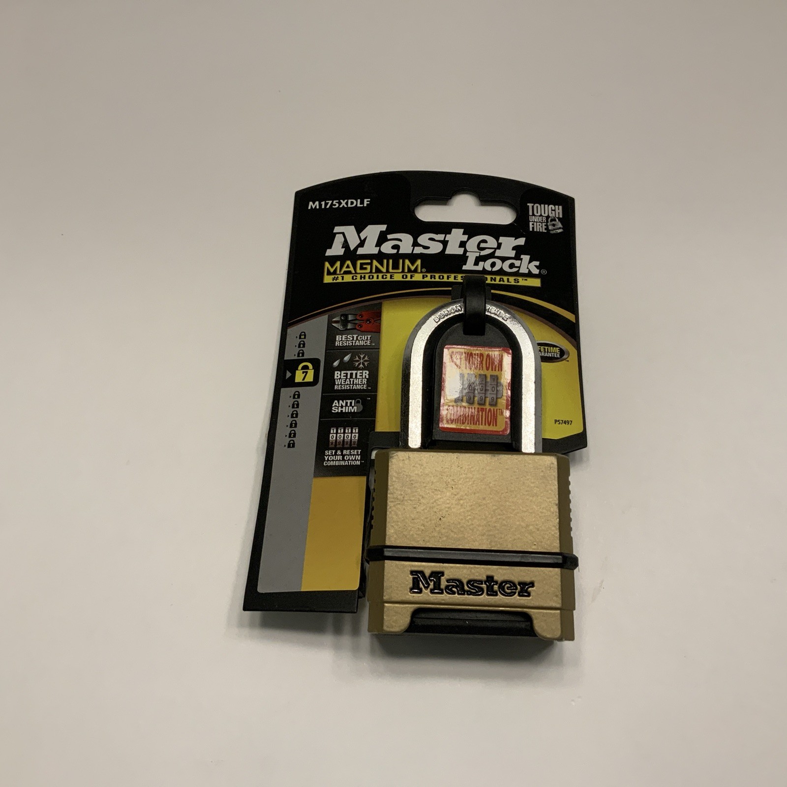 Master Lock 1-1/2" Combination Padlock M175XDLF