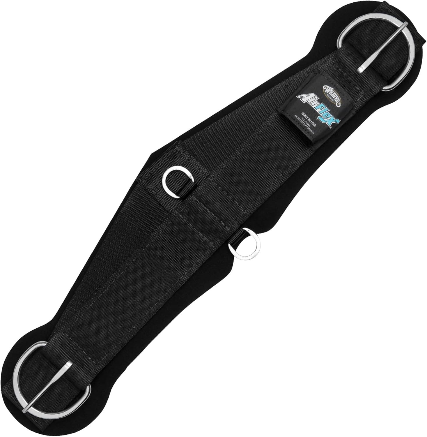 AirFlex Roper Horse Cinch, Black - Lightweight & Comfortable