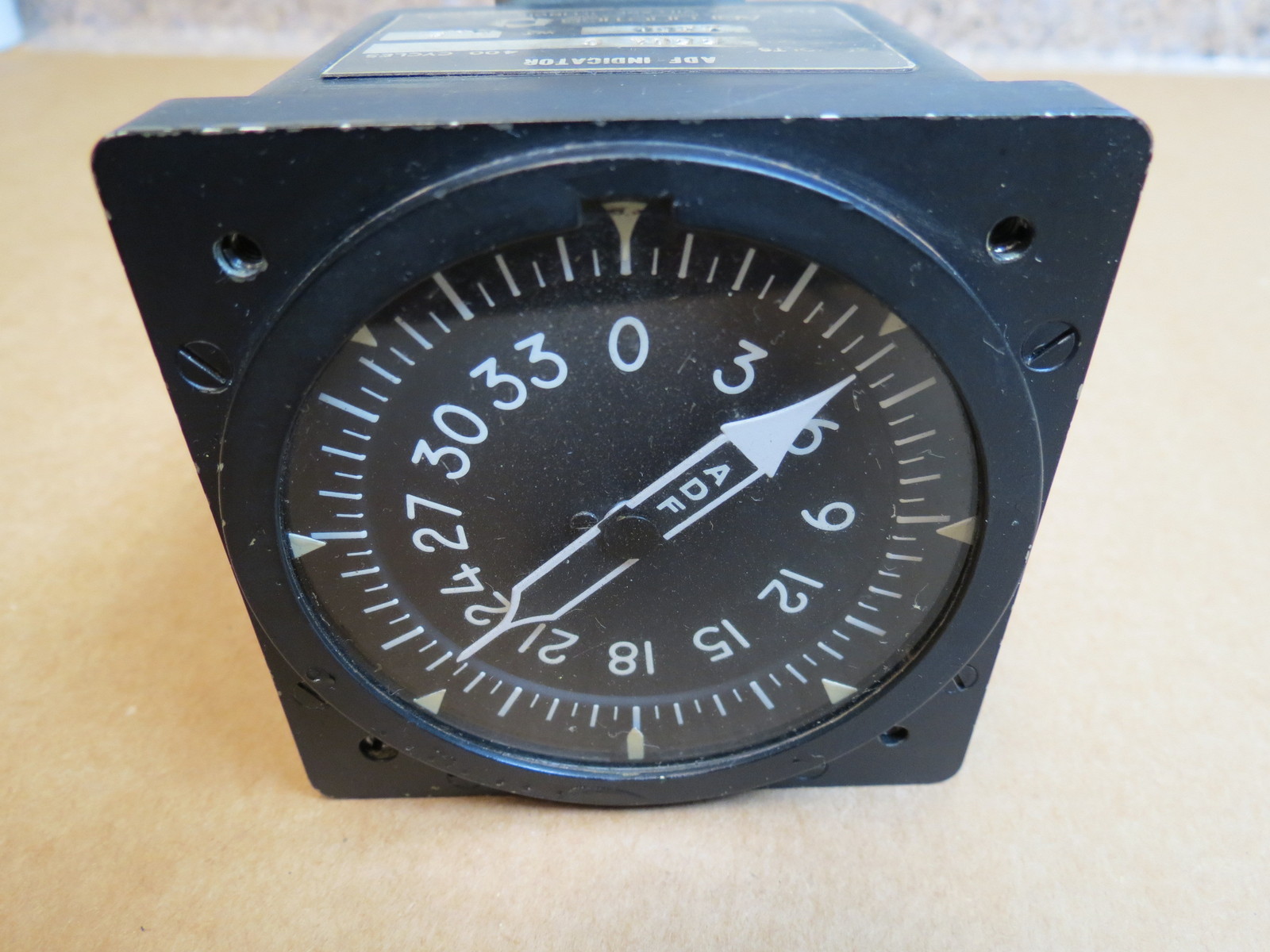 ADF Indicator Military Surplus Overhauled Aeronetics 5501C