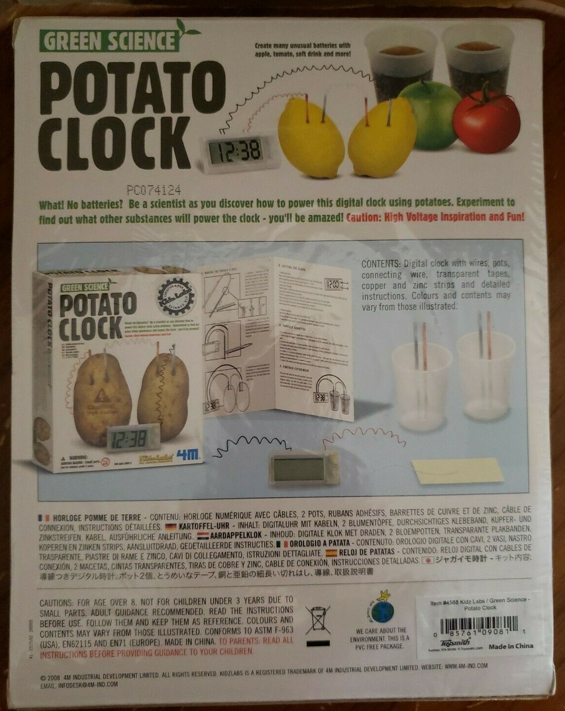 Potato Clock Green Science lab experiment 2008