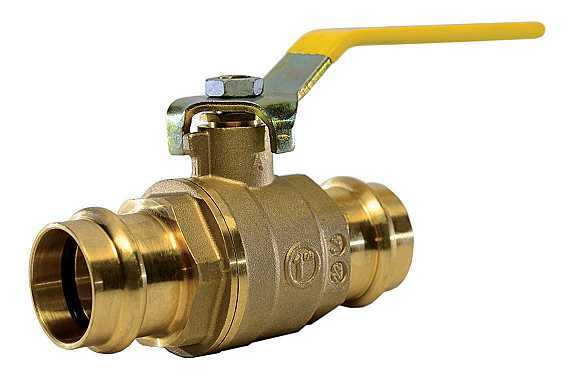 1/2" Propress / Press Fit Ball Valve Brass - Full Port