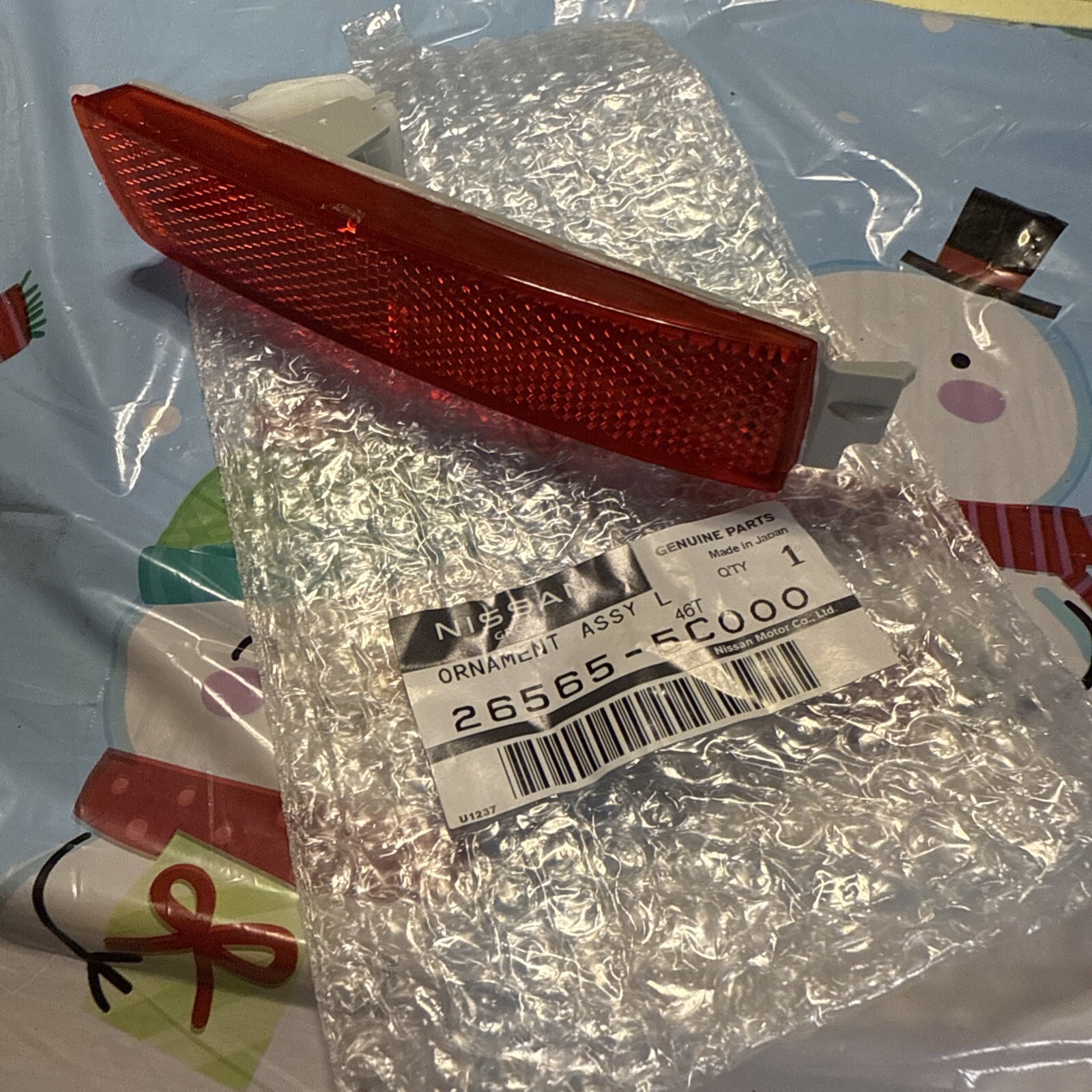 Genuine Nissan Left Side Reflector 2009-2019 Sentra JUKE Murano 26565-5C000
